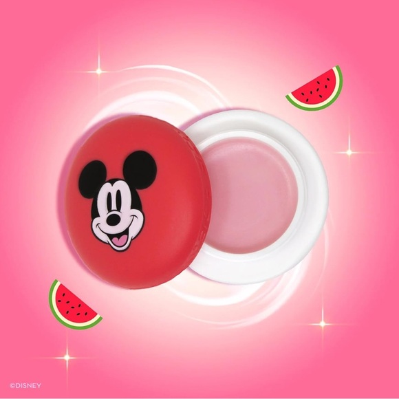 Watermelon Taffy 🍉 • The Crème Shop x Disney Macaron Lip Balm Mickey Mouse • NEW - Picture 5 of 5